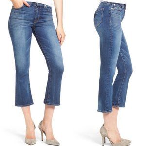 Hudson Brix High Rise Crop Flare In Lonestar 30